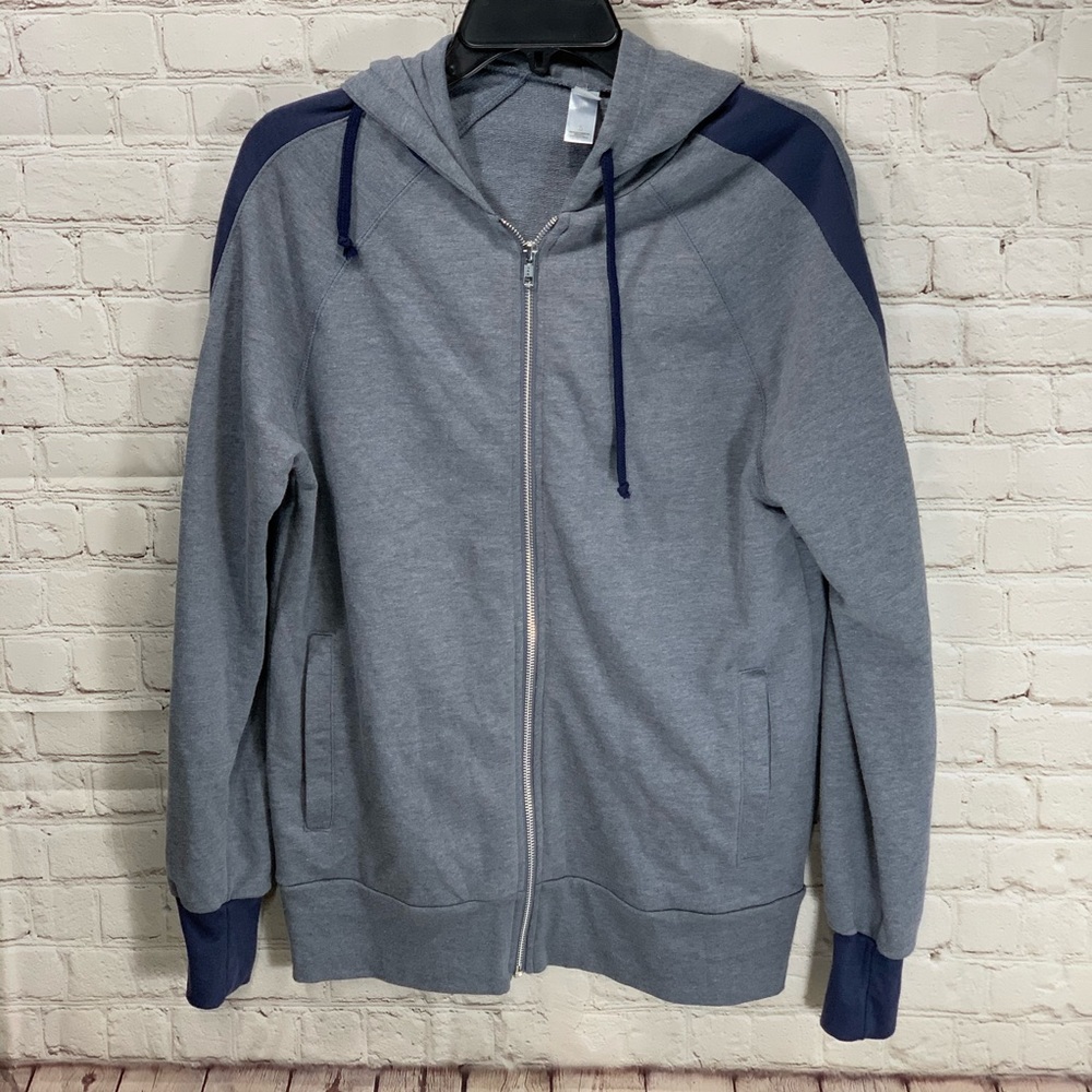 NWOT Alternative Navy Full Zip Sweater Mens Size S